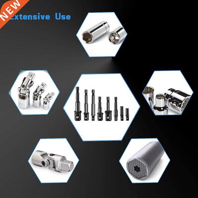 16PC Socket Adapter Impact Hex Shank Drill Bits Bar Set Dril