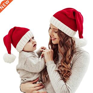 Autumn Winter Parent-child Knitted Hats Ladies Baby Color