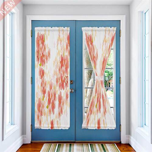 Japanese Flower Sakura Illustration Door Curtains for