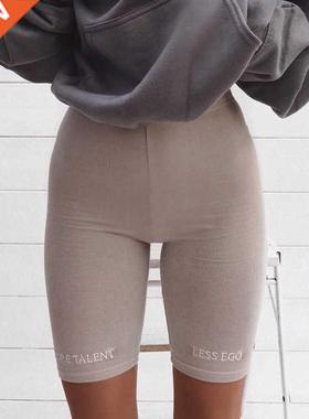 2021 women shorts bker shorts ftness casual short cotton c