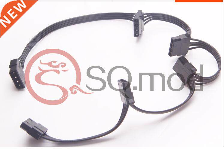 PC computer IDE molex 1 male to 5 female Splitter adapter po