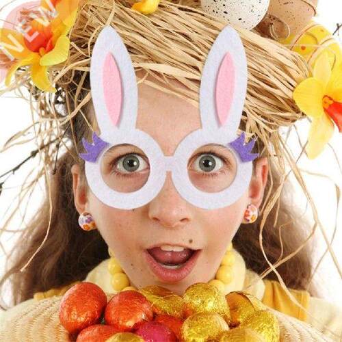 2022 Easter Glasses Egg Bunny Egg Alien Glasses Frame Dress