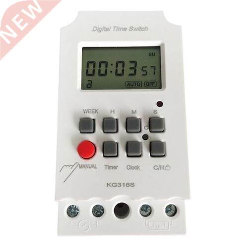 KG316S 220V LCD Microcomputer Timer Digital Time Switch Seco