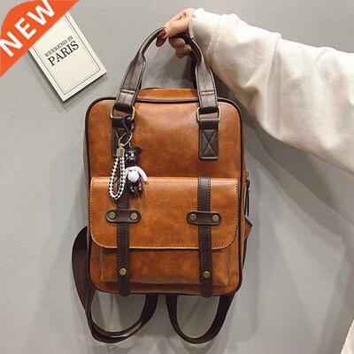 Women Anti Theft Backpacks Students Brown School Bags for Te