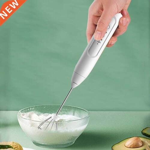 Kitchen Electric Handheld Egg Beater Coffee Milk Drink Whisk
