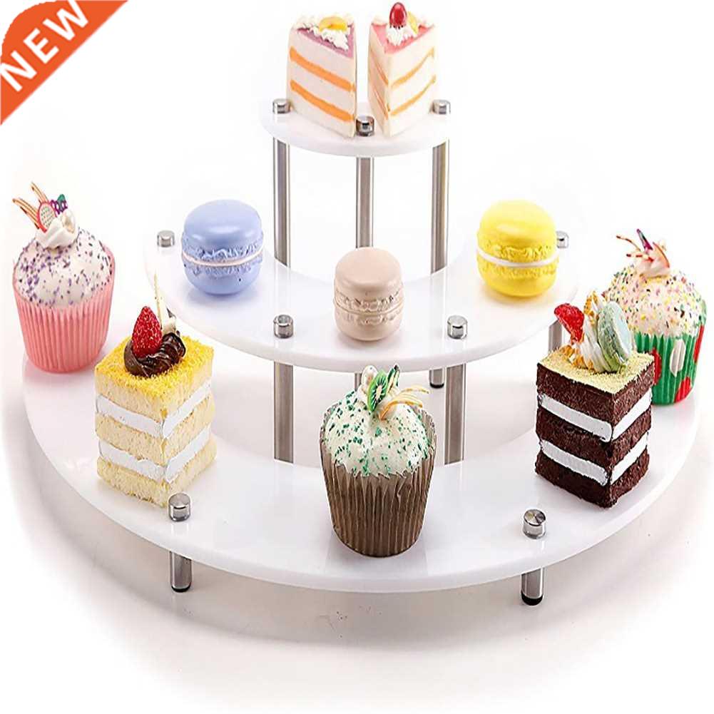 -layer Acrylic Dessert Display Rack Fruit Plate Candy Dish