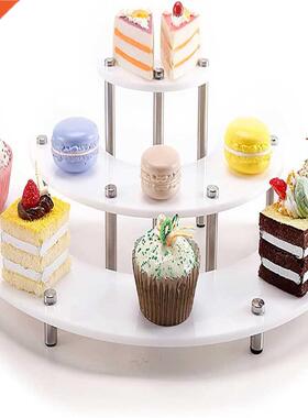 -layer Acrylic Dessert Display Rack Fruit Plate Candy Dish