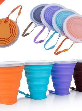 Folding Cups 270ml BPA FREE Food Grade Water Cup Travel Sili