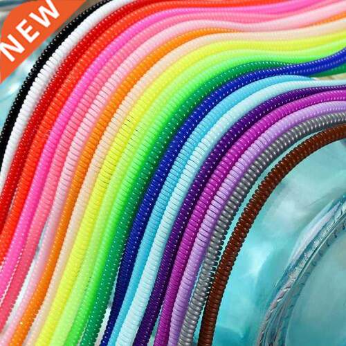 60CM Solid Cable Hold Colorful TPU Spiral USB Charger Cable
