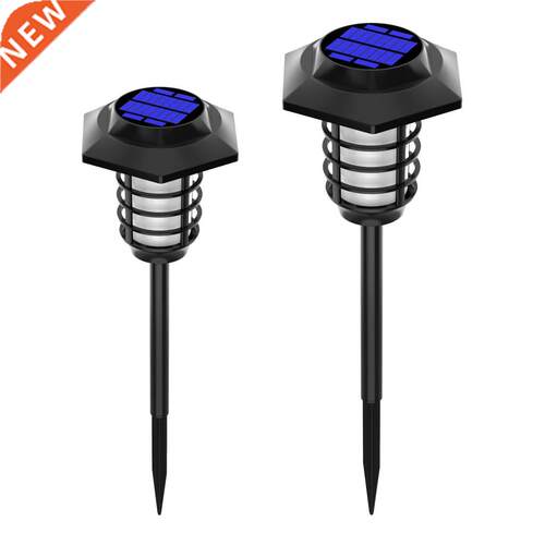 Solar Powered Flame Lights, Outdoor LED Landscape Lighting