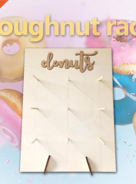 Wooden Donut Wall Stand Doughnut Holder Baby Shower Kid