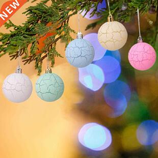1 Box Anti-deformed Christmas Balls Pendants Burr Free Plast