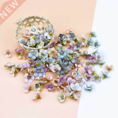 50pcs 2cm Multicolor Daisy Flower Head Mini Silk Artificial
