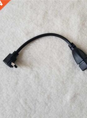 Mini USB Up Angle Bend Male to Type A USB Female Adapter Dat