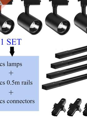 Full Set LED Track Light Lamps 12/20/0/40W COB Led Spot Lig