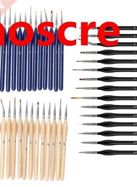 15Pcs Miniature Paint Brush Detail Brushes Set with Triangul
