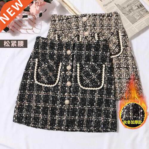 Girl Skirts Kids Baby?Wrap Skirt 2021 Plaid Winter Autumn Wa