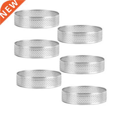 6 Pcs Mini Tart Ring Stainless Steel Tartlet Mold Circle