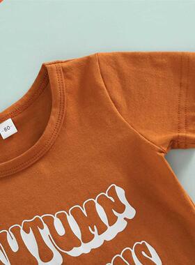 2022 0-4Y Cute Kids Bby Girl Clothing utumn Leves Pumpkin