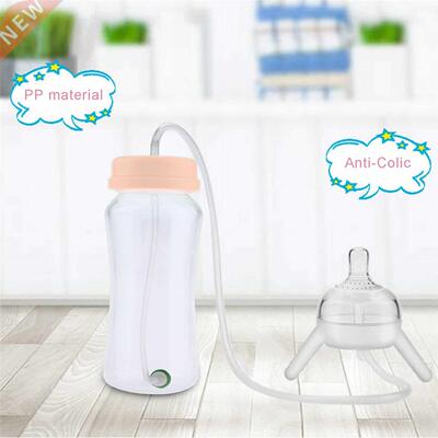 Newborn Baby feeding Bottle Long straw Hands-free Feeding wi