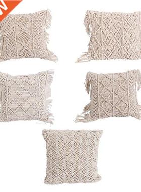 Geometric Pttern Throw Pillow Covers Woven Boho Cushion