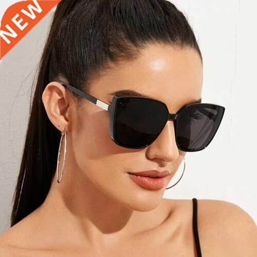 Fashion Plastic  Eye Women Oversized Sunglasses Brand Des