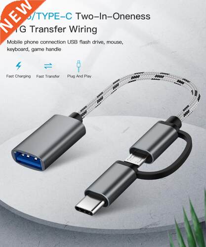 2 In 1 Type C Male Micro USB To USB 3.0 Female Interface OT