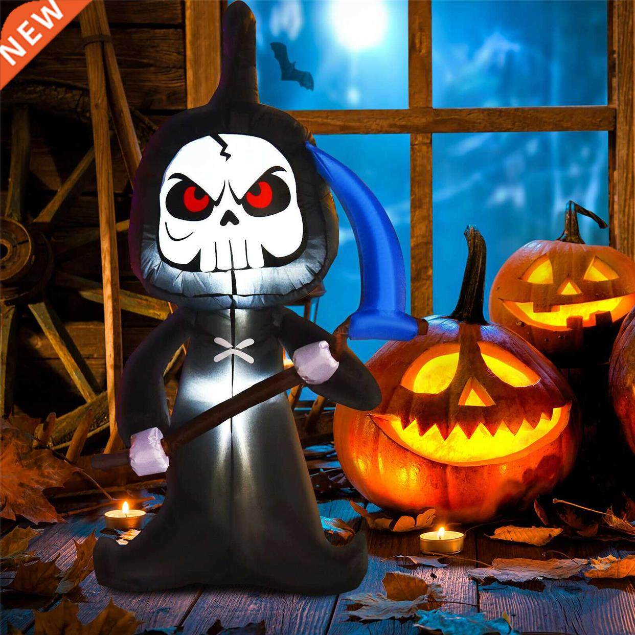 Costway 6 FT Halloween Inflatable Ghost Outdoor Blow Up