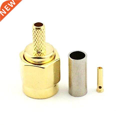 10Pcs RP SMA Connector RP SMA Male Jack Solder Crimp RG16 R