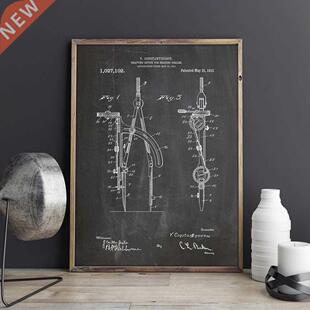 Drafting Compass patent ,Architect artwork drawing ,poster,