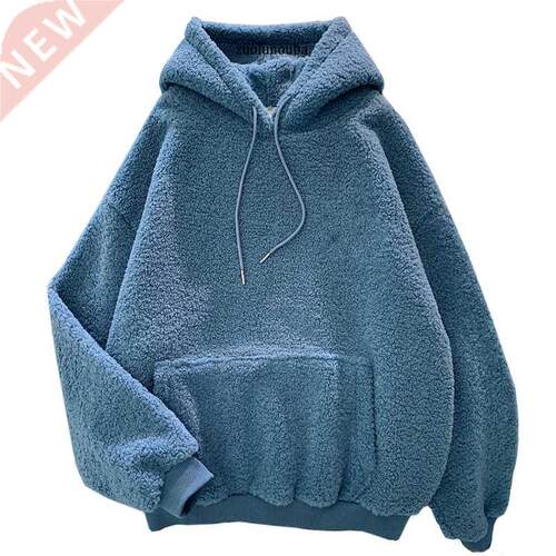New Autumn Winter Thick Warm Coat Velvet Cashmere Women Hood