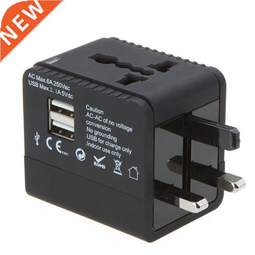 2US Worldwide Travel Adapter Charger US EU UK AU Plug 2.1A