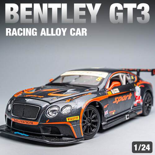 宾利欧陆GT3赛车正版合金模型车