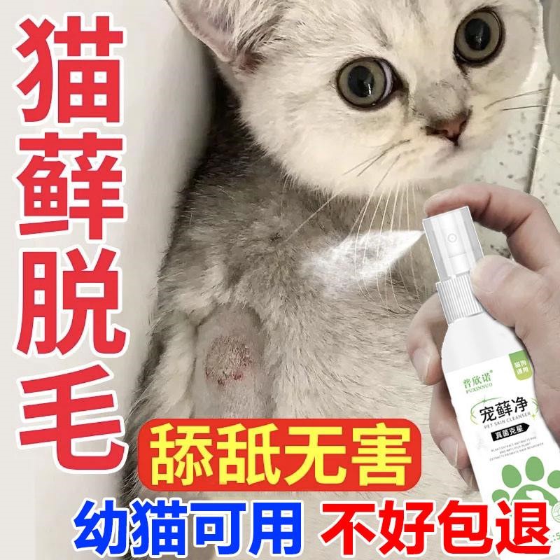 猫癣专用特效药猫藓外用药治疗宠物猫咪皮肤病专用药喷雾剂的药