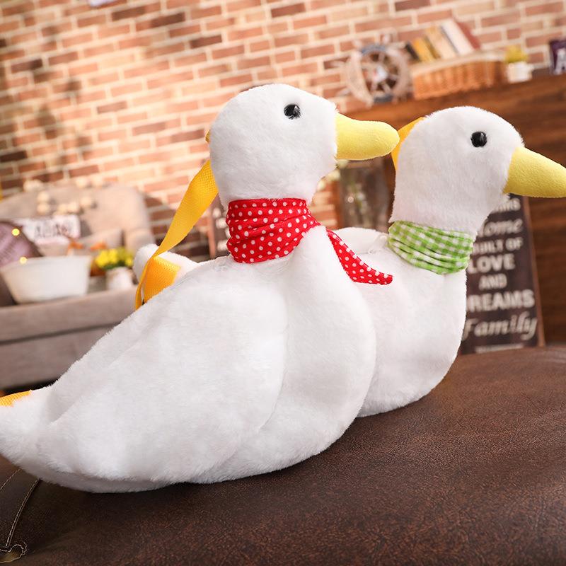 梦童动漫鸭鸭斜挎包鸭子背包痛包毛绒动漫钱包