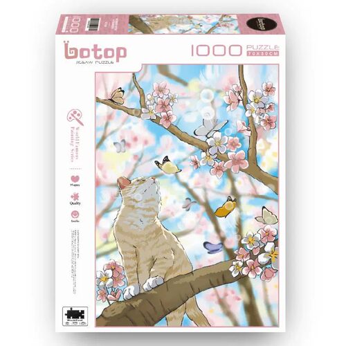 Botop猫赏花·1000片拼图