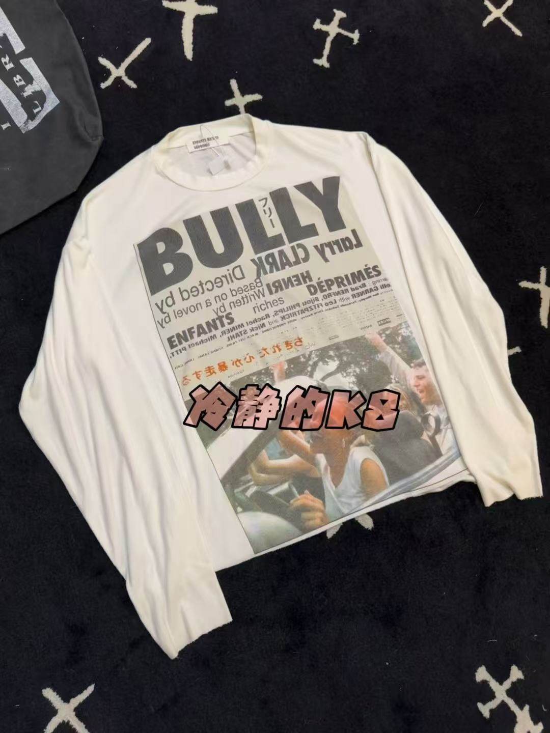 thumbnail for [Kanye inspiration] doll with the same ERD Bully rich second-generation poster round neck print long-sleeved sweatshirt