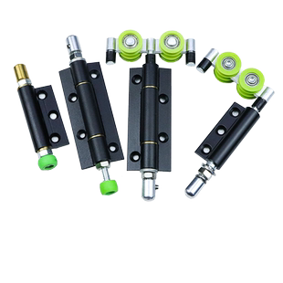 折叠门合页吊轮铰链多折吊轮多折下轨导向轮铝合金玻璃移门五金件