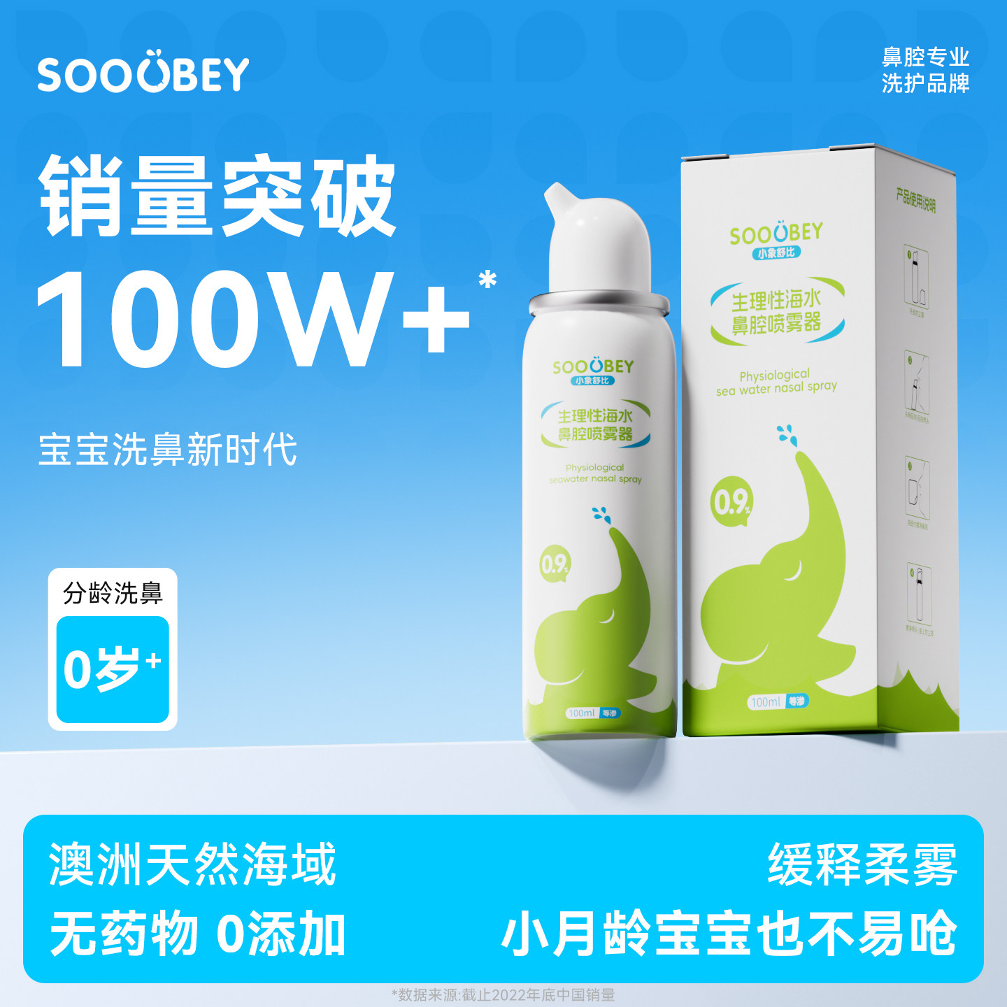 【婴幼儿可用】生理性海盐水鼻喷图片