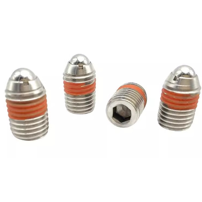 304不锈钢带螺纹弹簧钢珠锁销 定位球头柱塞BSJF/BSJ/BSZF4/5/6/8