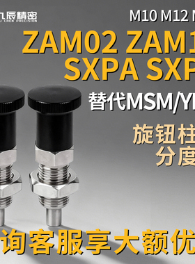 旋钮柱塞SXPA SXPK10 12 16 复位分度销 ZAM02 ZAM12-M10 M12 M16