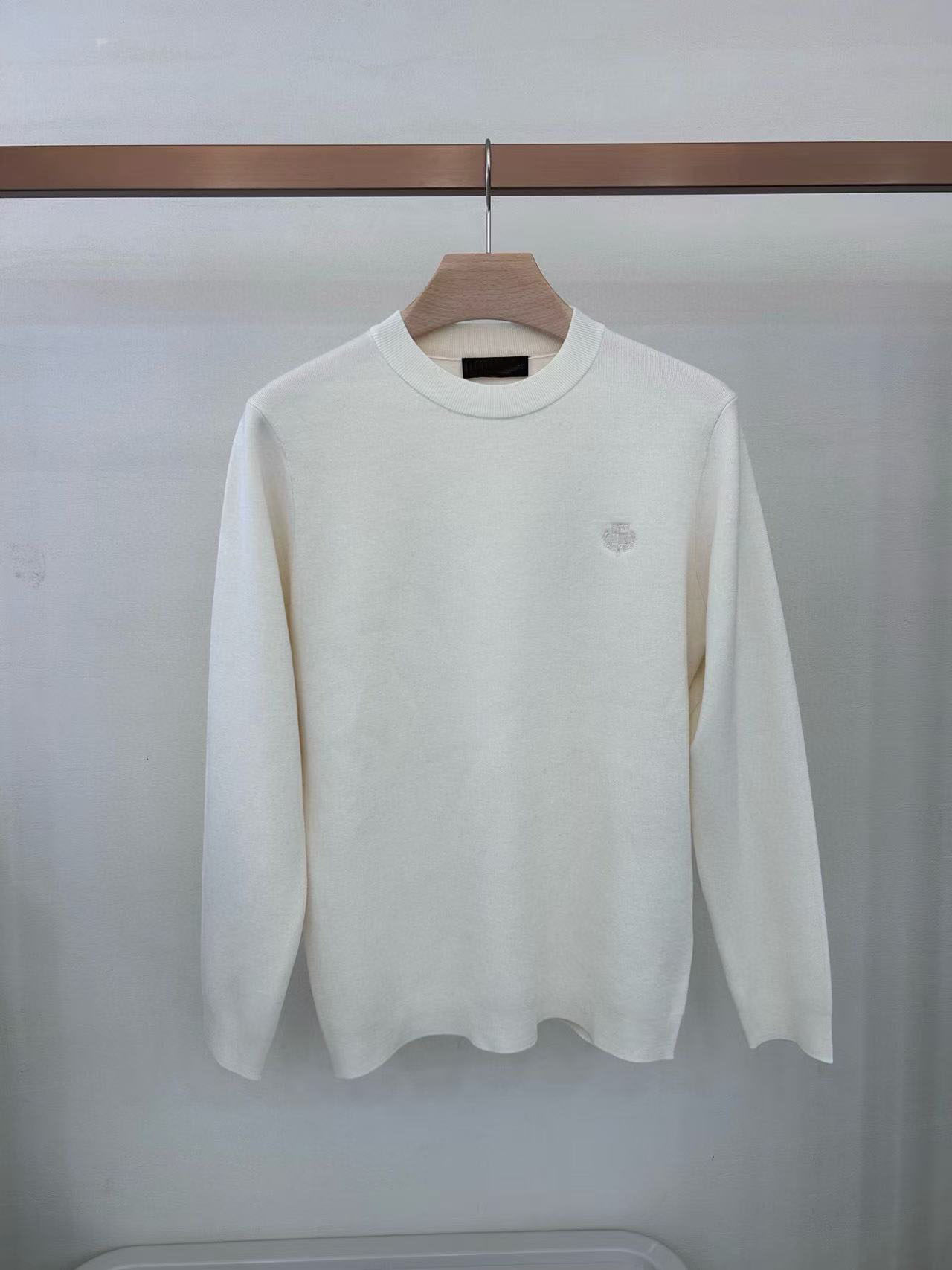 thumbnail for Italian LP men's autumn and winter new fashion embroidery old money style casual crew neck knitwear men's long sleeve sweater