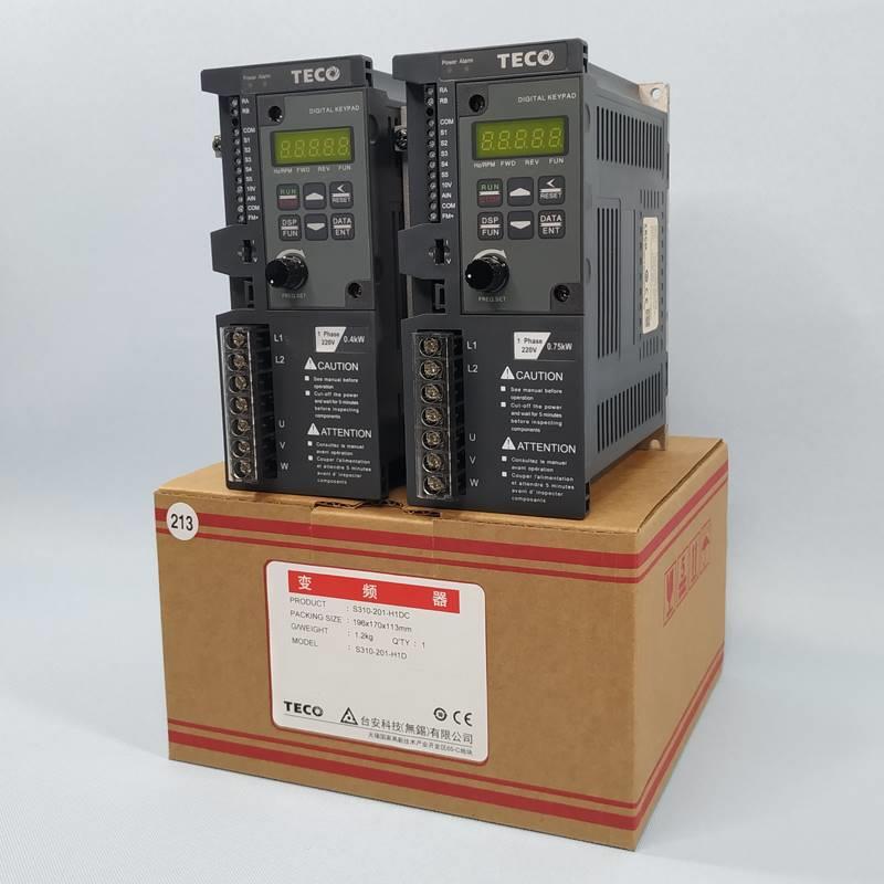 东元变频器S310-2P5/201/202-H1BCDC 0.4/0.75/1.5KW台安调速TECO 电子元器件市场 变频器 原图主图