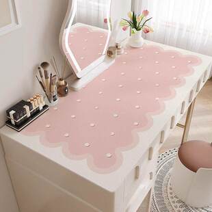 梳妆台桌垫防水免洗卧室美甲化妆桌面保护垫子轻奢高级感茶几桌布