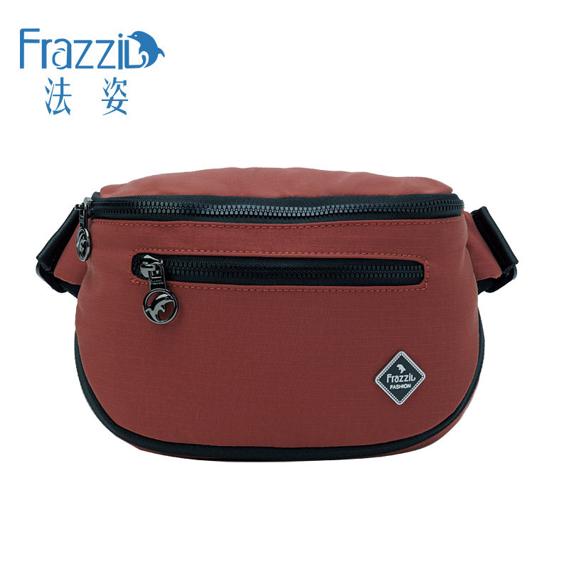 Frazzil/法姿运动腰包女户外徒步腰袋多功能跑步包登山休闲小布包