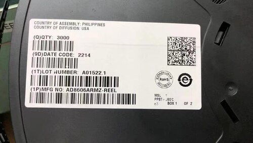 全新原装 AD8606ARMZ AD8606 丝印B6A MSOP-8 精密运算放大器IC