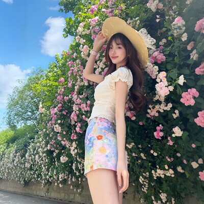 初夏季女装特别漂亮掐腰