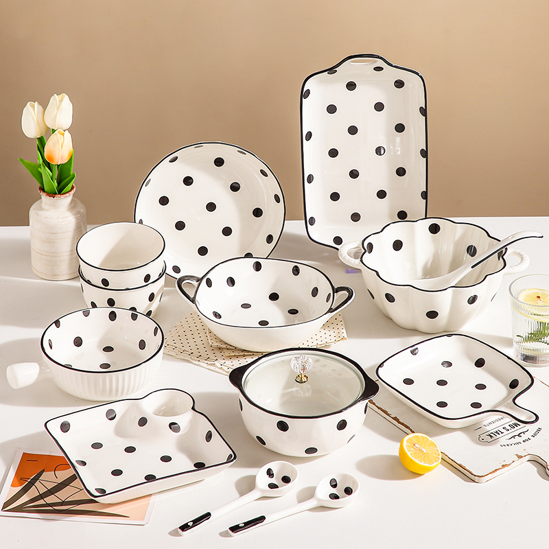 碗碟套装好看的饭碗碗盘子