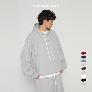 C32嘭嘭卫衣2代标准微阔boxy帽衫 chillboycrew全布可入CBC连帽