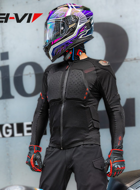 SEI-VI赛威摩托车护甲衣四季透气护肘机车防摔护胸CE认证骑行护具